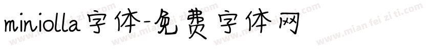 miniolla字体字体转换