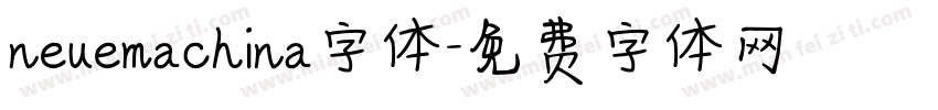 neuemachina字体字体转换