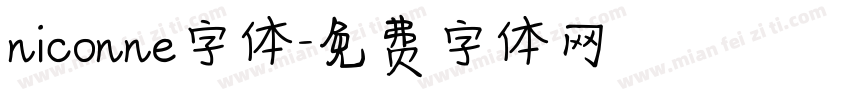 niconne字体字体转换