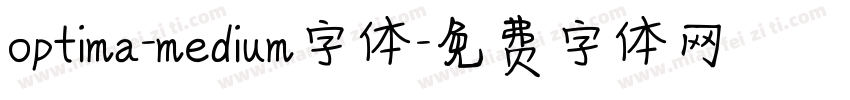 optima-medium字体字体转换