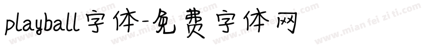 playball字体字体转换