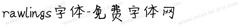 rawlings字体字体转换