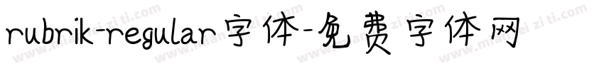 rubrik-regular字体字体转换