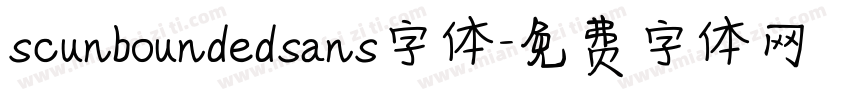 scunboundedsans字体字体转换
