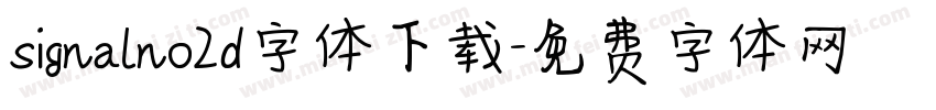 signalno2d字体下载字体转换