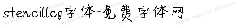 stencillcg字体字体转换