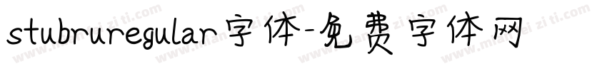 stubruregular字体字体转换
