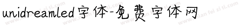 unidreamled字体字体转换