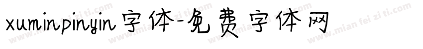 xuminpinyin字体字体转换