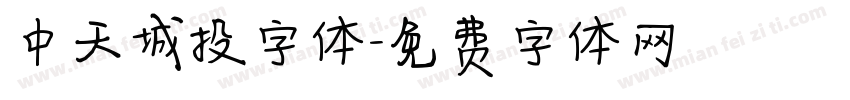 中天城投字体字体转换