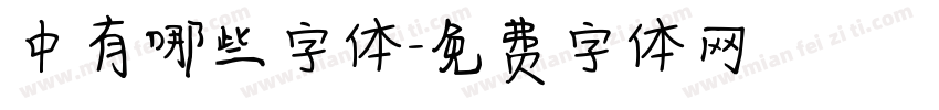 中有哪些字体字体转换