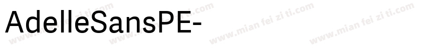AdelleSansPE字体转换