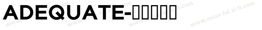ADEQUATE字体转换