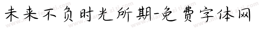 未来不负时光所期字体转换