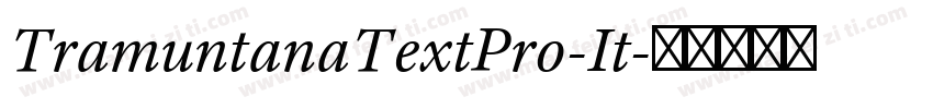 TramuntanaTextPro-It字体转换