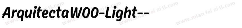 ArquitectaW00-Light-字体转换