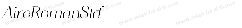 AireRomanStd字体转换