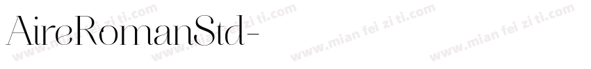 AireRomanStd字体转换
