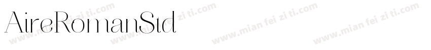 AireRomanStd字体转换