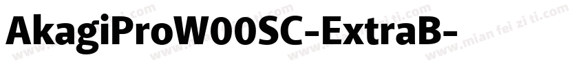 AkagiProW00SC-ExtraB字体转换