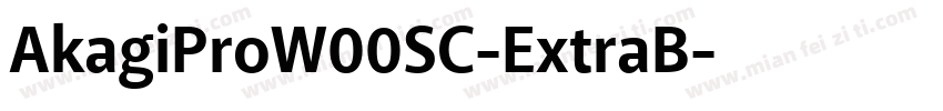 AkagiProW00SC-ExtraB字体转换