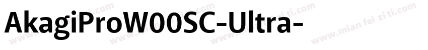 AkagiProW00SC-Ultra字体转换