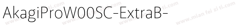 AkagiProW00SC-ExtraB字体转换