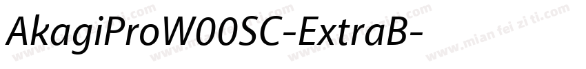AkagiProW00SC-ExtraB字体转换
