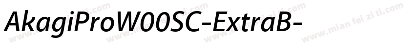AkagiProW00SC-ExtraB字体转换