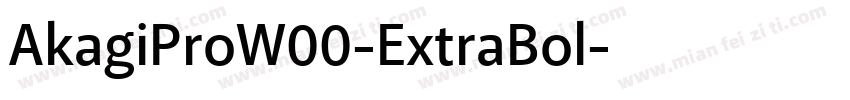 AkagiProW00-ExtraBol字体转换