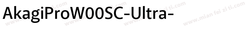 AkagiProW00SC-Ultra字体转换