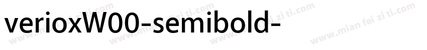 verioxW00-semibold字体转换