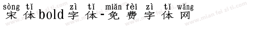 宋体bold字体字体转换