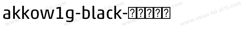 akkow1g-black字体转换