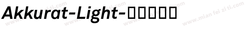 Akkurat-Light字体转换