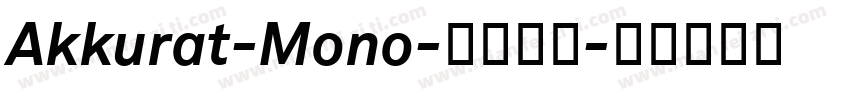 Akkurat-Mono-普通字体字体转换