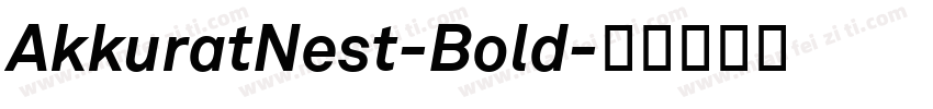 AkkuratNest-Bold字体转换
