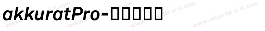 akkuratPro字体转换