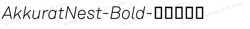 AkkuratNest-Bold字体转换