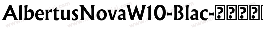 AlbertusNovaW10-Blac字体转换