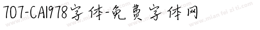 707-CAI978字体字体转换