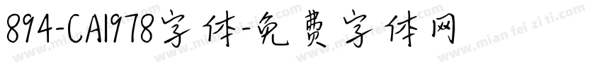 894-CAI978字体字体转换