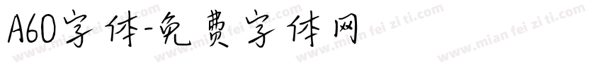 A60字体字体转换