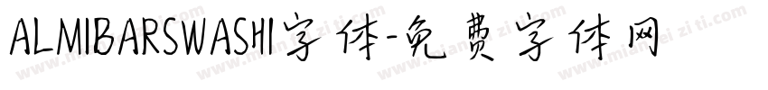 ALMIBARSWASH1字体字体转换