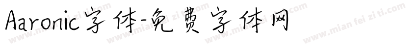 Aaronic字体字体转换