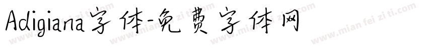 Adigiana字体字体转换