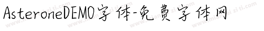 AsteroneDEMO字体字体转换