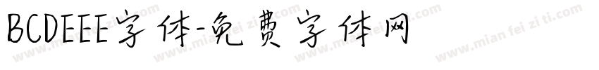 BCDEEE字体字体转换