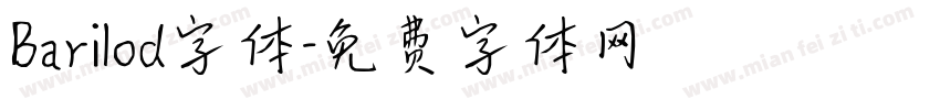 Barilod字体字体转换