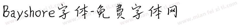 Bayshore字体字体转换